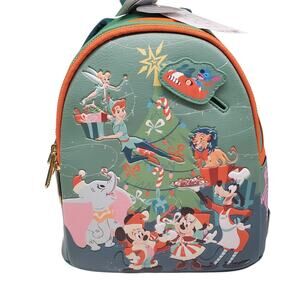 Disney Parks Christmas Loungefly Mini Backpack Glow in the Dark NEW 2023